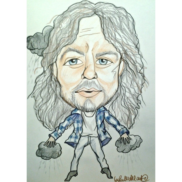 750x750 Eddie Vedder Pop Portrait Rock And Roll Caricature Music Art, Artwork - Eddie Vedder Sketch