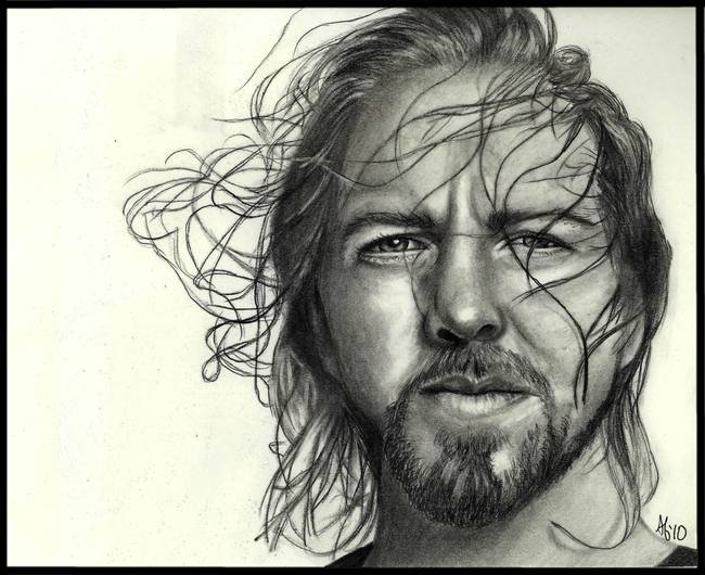 650x530 Eddie Vedder By Alycia Ryan - Eddie Vedder Sketch