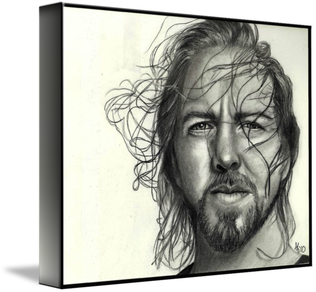 650x602 Eddie Vedder By Alycia Ryan - Eddie Vedder Sketch