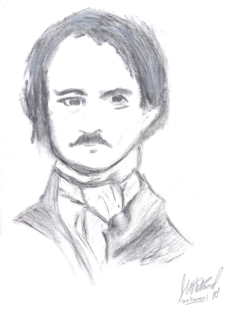 Edgar Allan Poe Sketch at PaintingValley.com | Explore collection of ...