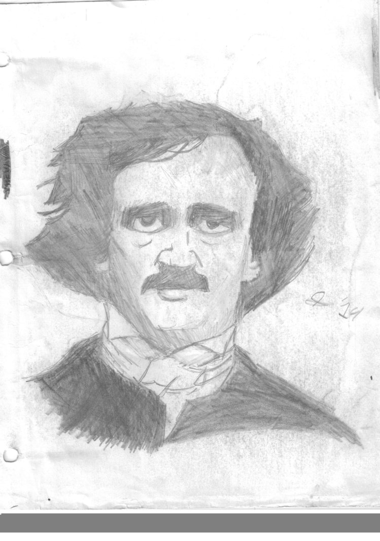 Edgar Allan Poe Sketch at PaintingValley.com | Explore collection of ...