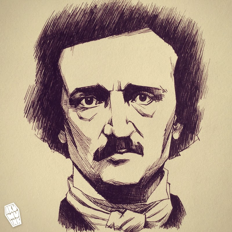 Edgar Allan Poe Sketch at Explore collection of