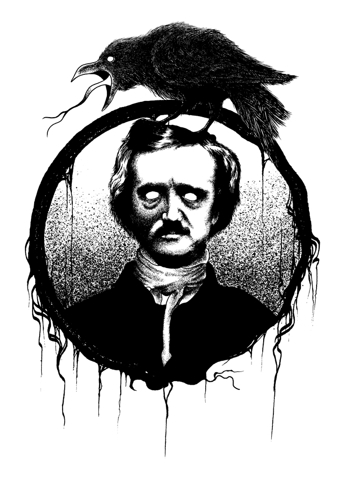Edgar Allan Poe Drawing ~ Drawing Tutorial Easy