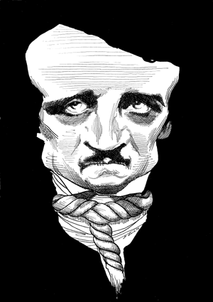 300x425 Poe In The Sky By Karl Miller The New York Review Of Books - Edgar Allan Poe Sketch