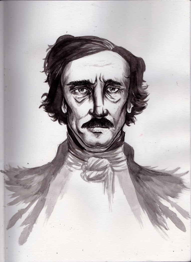 Edgar Allan Poe Sketch at PaintingValley.com | Explore collection of ...