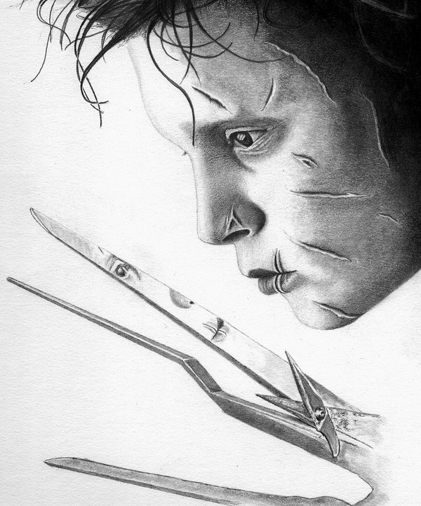 600x722 Edward Scissorhands By Dr Horrible - Edward Scissorhands Sketch