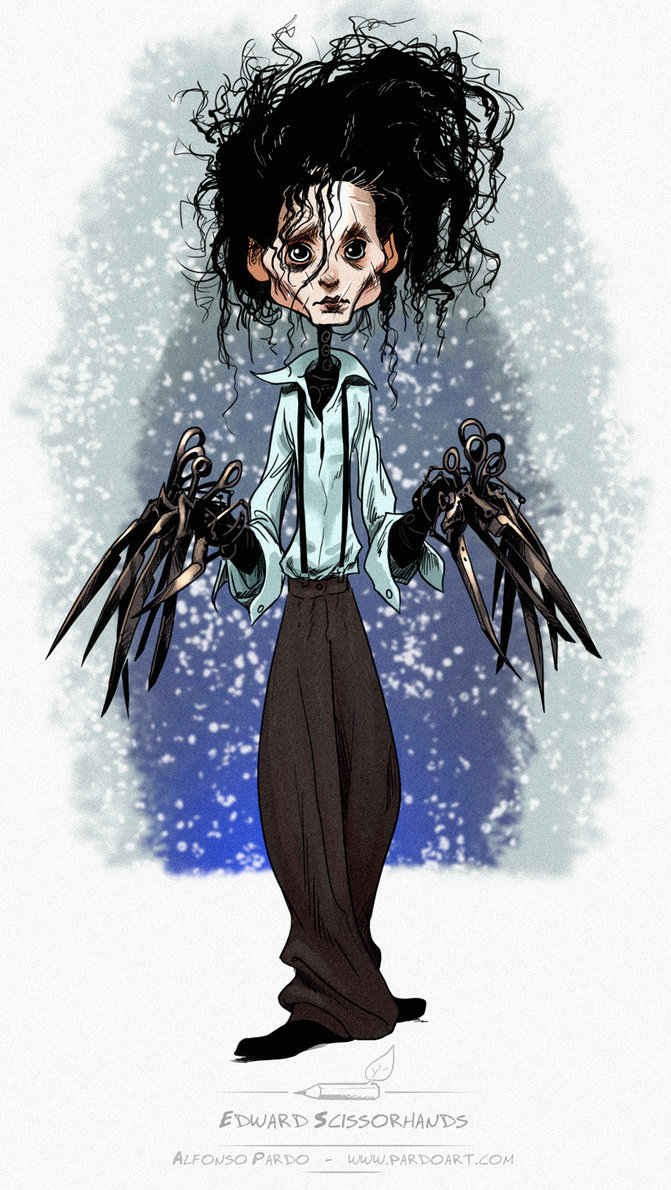 671x1190 Edward Scissorhands Sketch By Pardoart - Edward Scissorhands Sketch