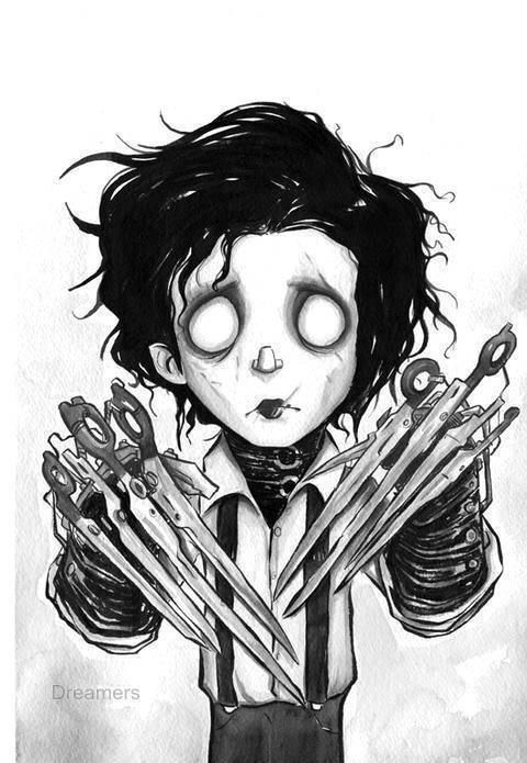 480x695 Edward Scissorhands So Sad Felt Like Crying In This Movie But I - Edward Scissorhands Sketch