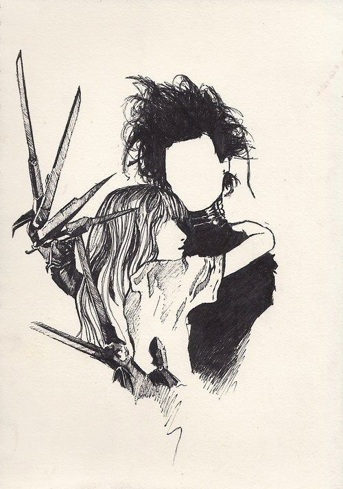 500x712 Pin By Xlilsisterx On To In 2018 - Edward Scissorhands Sketch