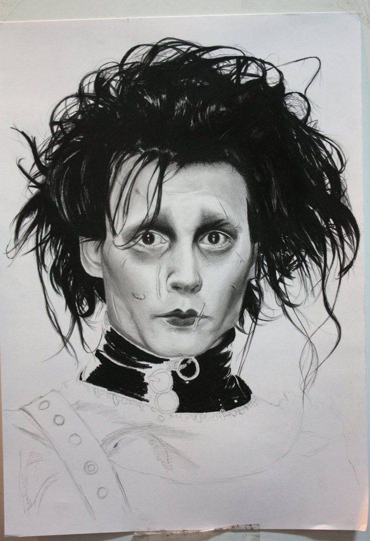 739x1081 Edward Scissorhands Drawing - Edward Scissorhands Sketch