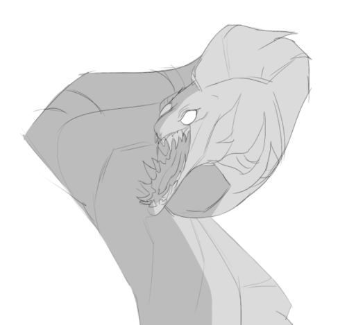 500x469 Eel Drawing Tumblr - Eel Sketch