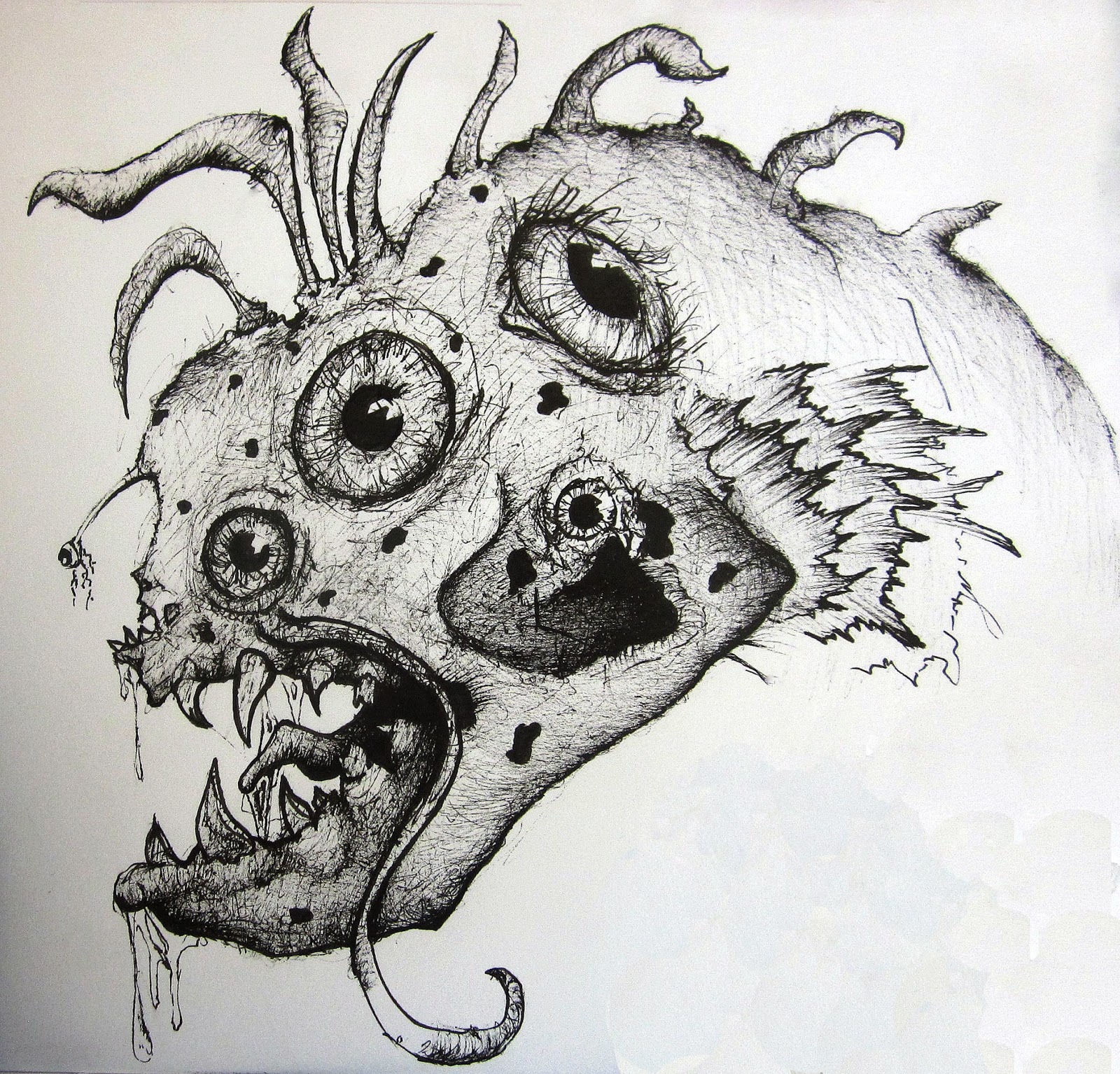 1600x1534 Eight Eyed Eel Sketch Johnathon Crowley - Eel Sketch