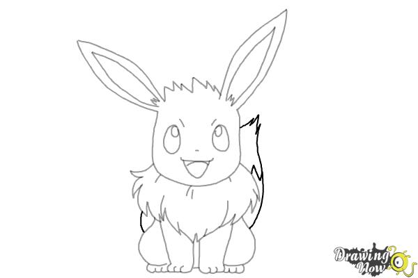 600x400 How To Draw Pokemon - Eevee Sketch