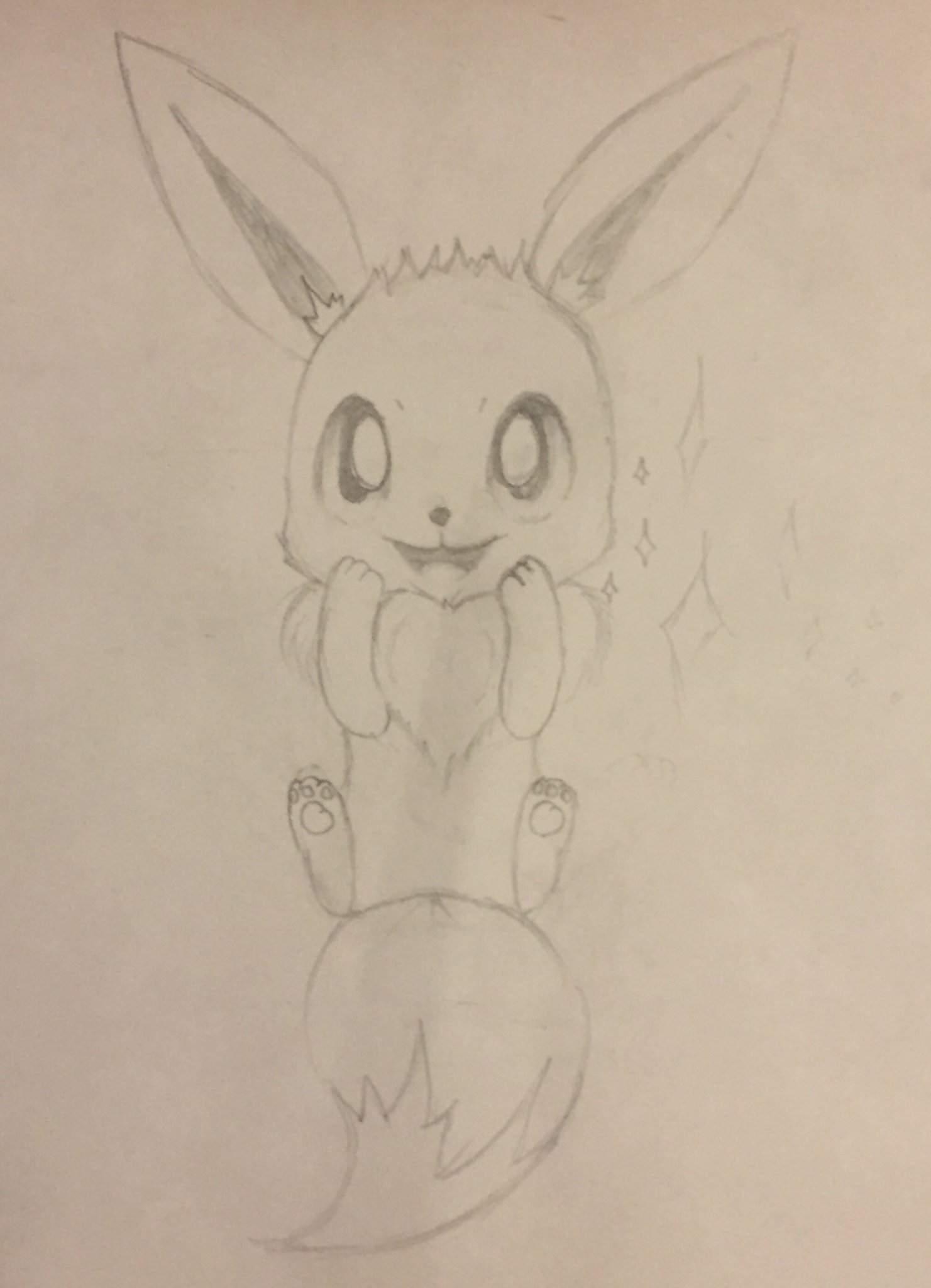 1481x2048 Puffball Eevee Sketch - Eevee Sketch