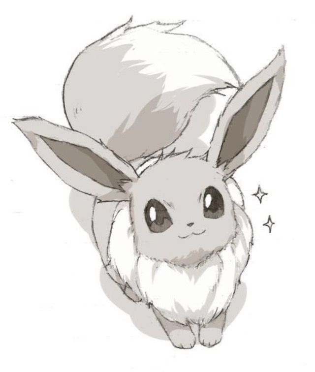 640x756 W~ Pokemon Cute Pokemon And Shiny Eevee - Eevee Sketch