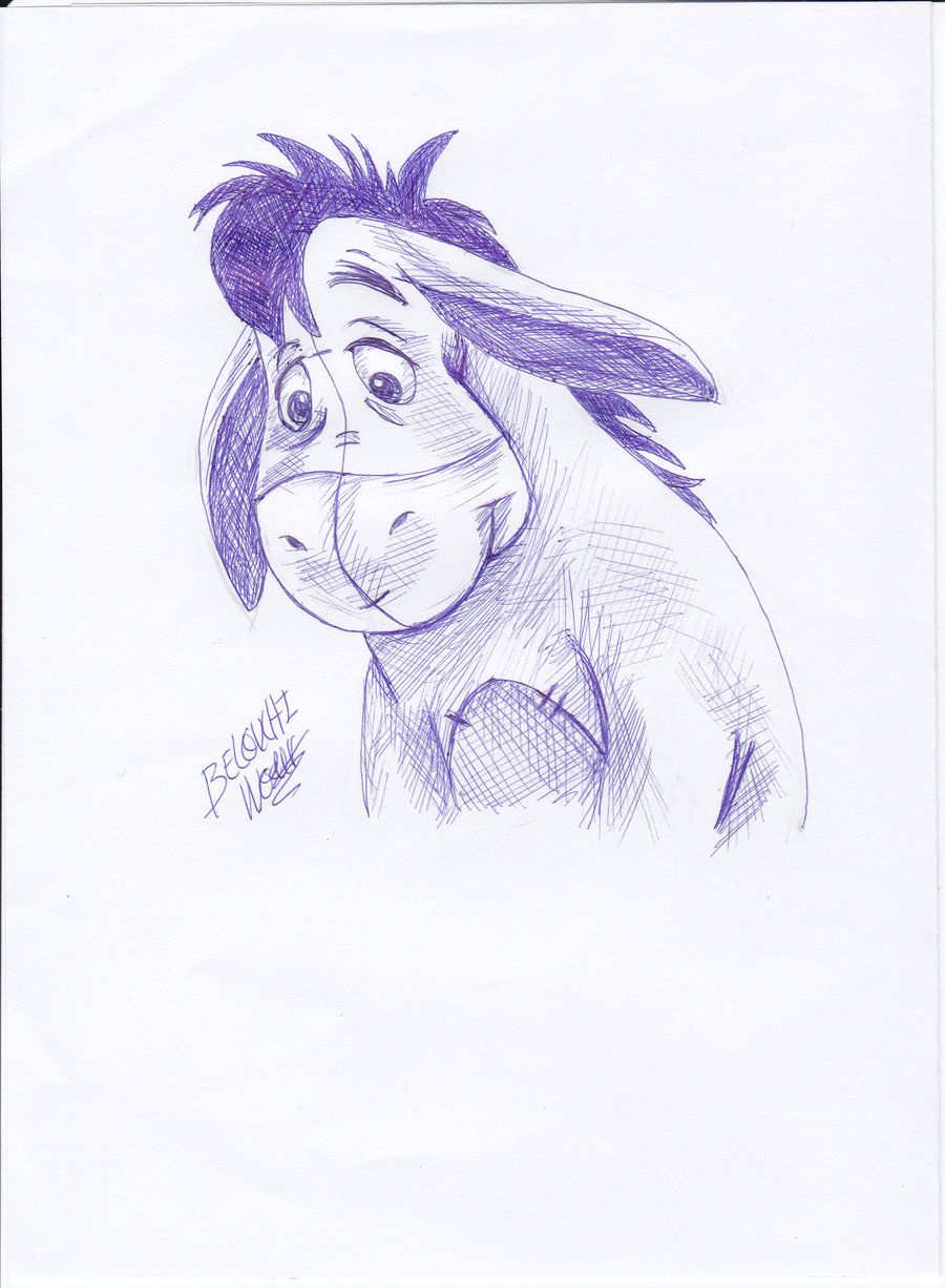 900x1226 Eeyore Eeyore Eeyore, Disney And Winnie The Pooh - Eeyore Sketch