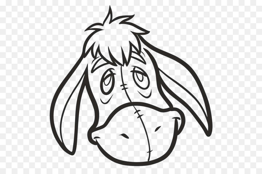 900x600 Eeyore Piglet Drawing Cartoon Sketch - Eeyore Sketch
