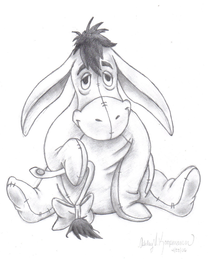 802x995 Eeyore By Erwyingel - Eeyore Sketch