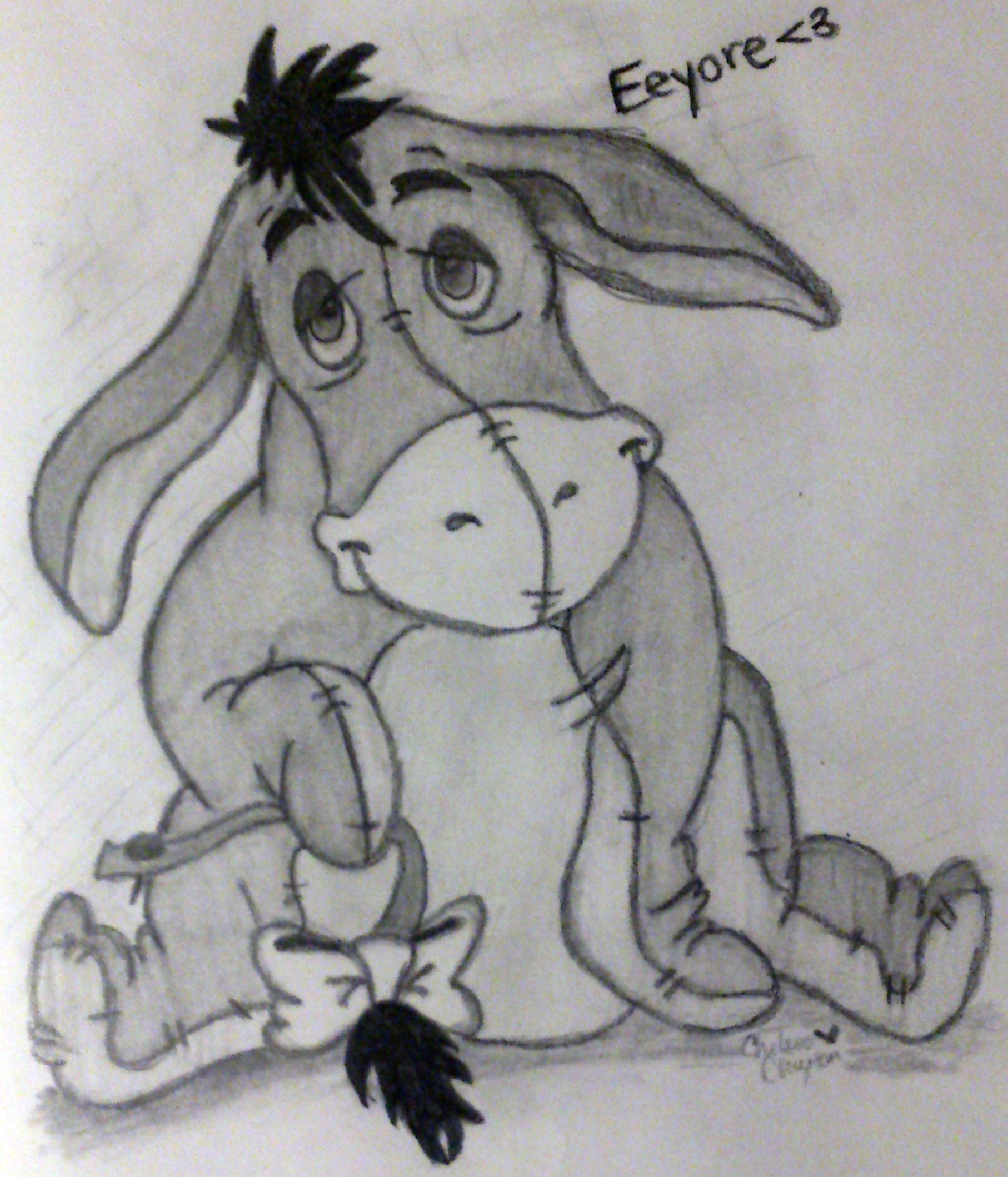 1814x2118 Eeyore Chelsea Clayton Portfolio - Eeyore Sketch
