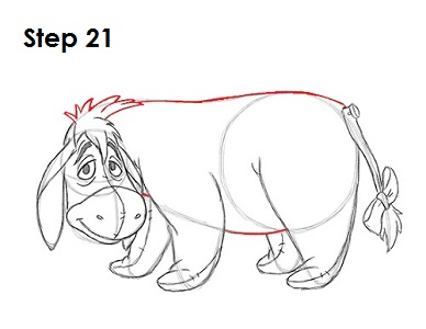 388x300 How To Draw Eeyore - Eeyore Sketch