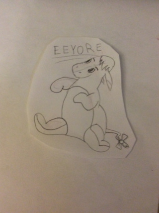 320x428 Just A Little Sketch Of Eeyore From Winnie The Pooh - Eeyore Sketch