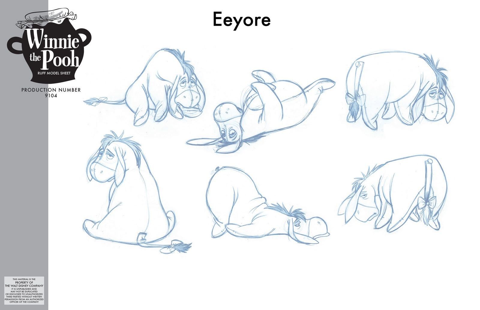 1600x1036 Eeyore Sketch Original - Eeyore Sketch