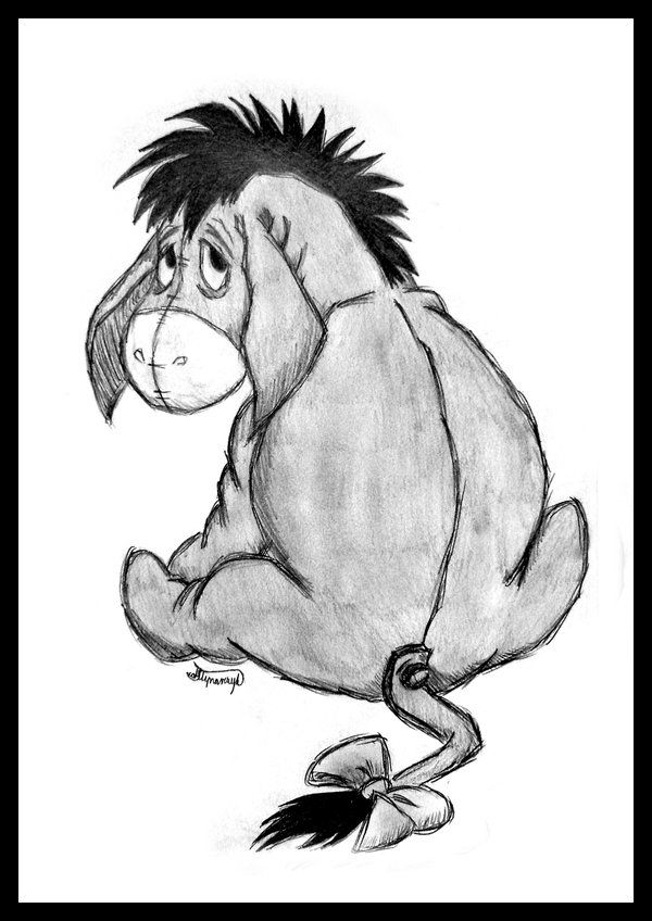 600x848 Old Eeyore Sketches - Eeyore Sketch