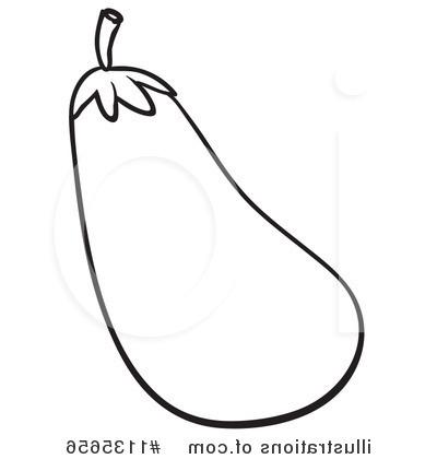 400x420 Black Eggplant Clipart Drawing Pictures - Eggplant Sketch