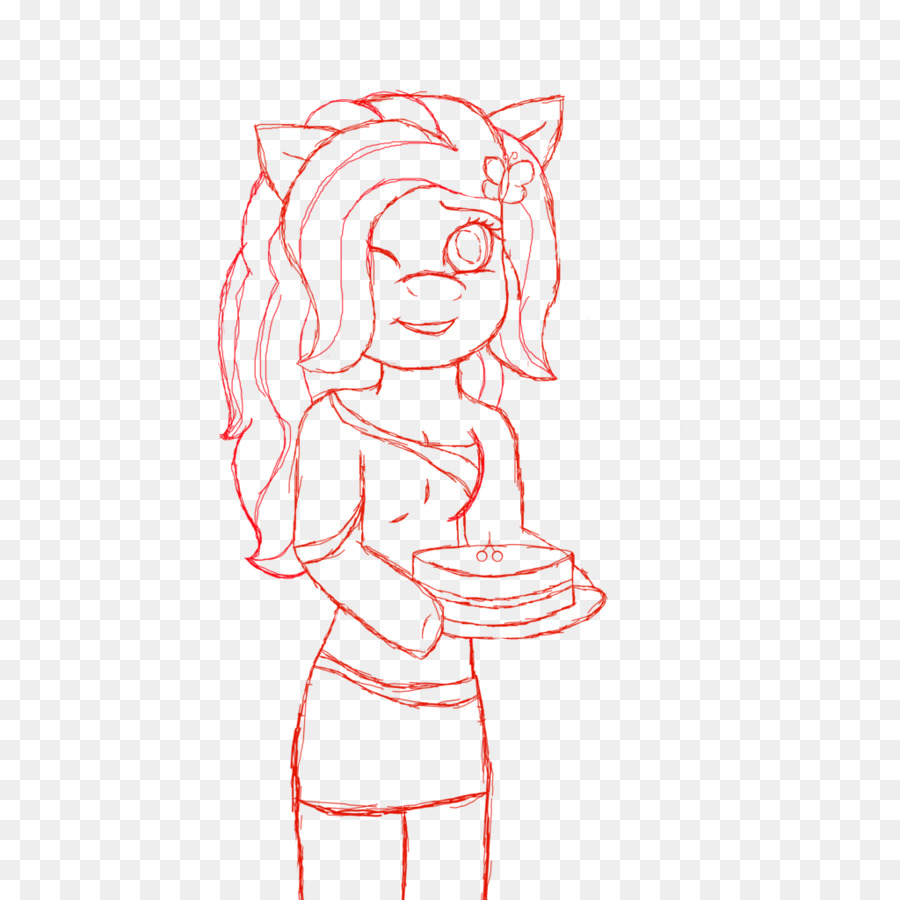 900x900 Line Art Ear Cartoon Sketch - Egret Sketch