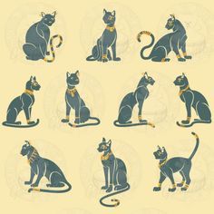 236x236 Egyptian Cat How To Draw - Egyptian Cat Sketch