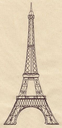 Eiffel Tower Drawing Sketch