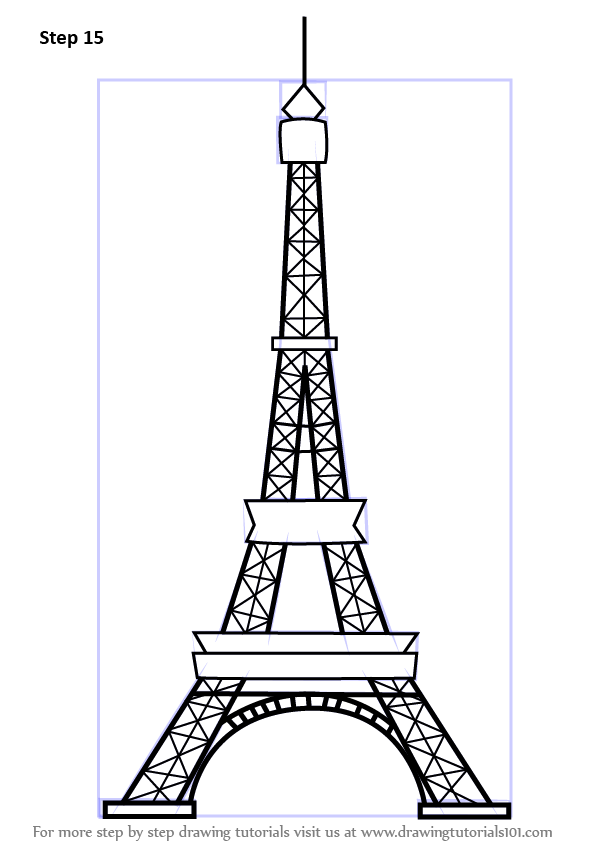597x844 Eiffel Tower Amazing Drawing Drawing Skill - Eiffel Tower Drawing Sketch