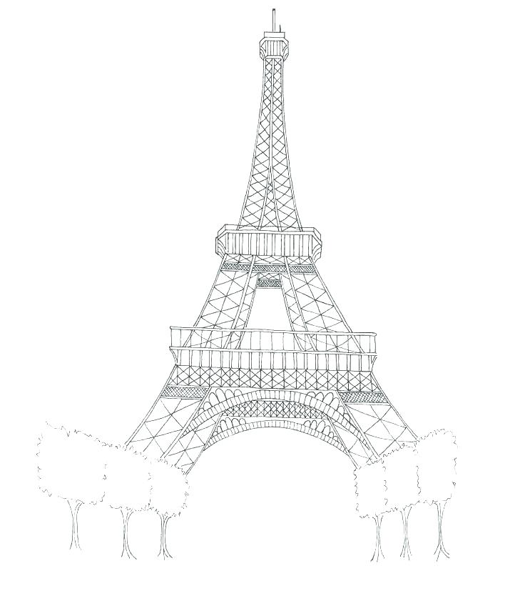 Eiffel Tower Drawing Sketch At Paintingvalley.com 