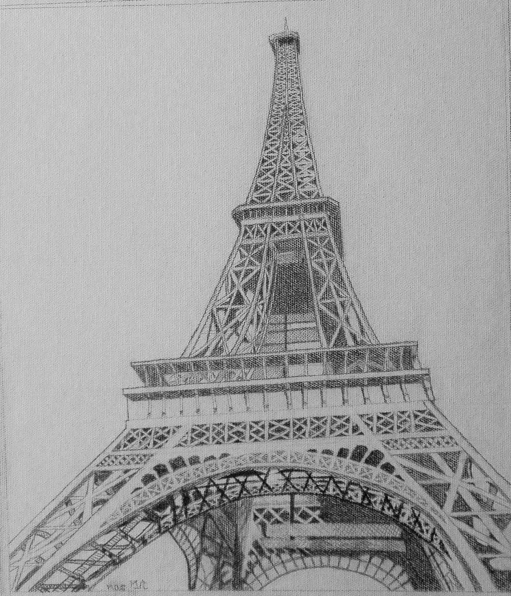 Eiffel Tower Drawing Sketch at PaintingValley.com | Explore collection