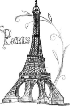 236x354 Easy Drawing Of The Eiffel Tower I L L U S T R A T I O N - Eiffel Tower Easy Sketch
