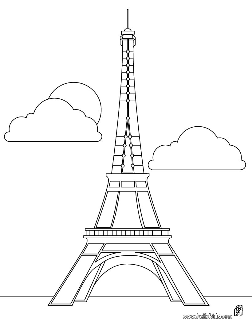 820x1060 Eiffel Tower Easy Sketch Cartoon Drawing Of Eiffel Tower Drawn - Eiffel Tower Easy Sketch