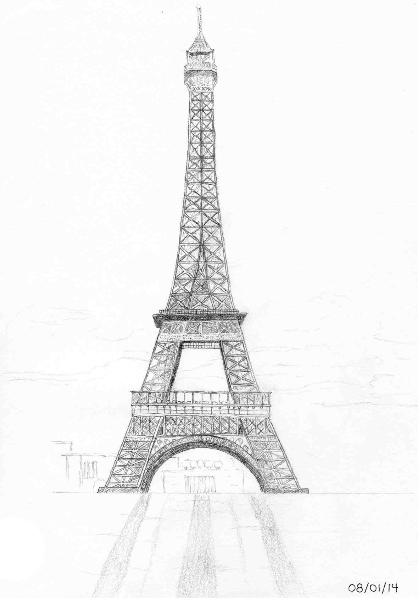 Париж картинки для срисовки