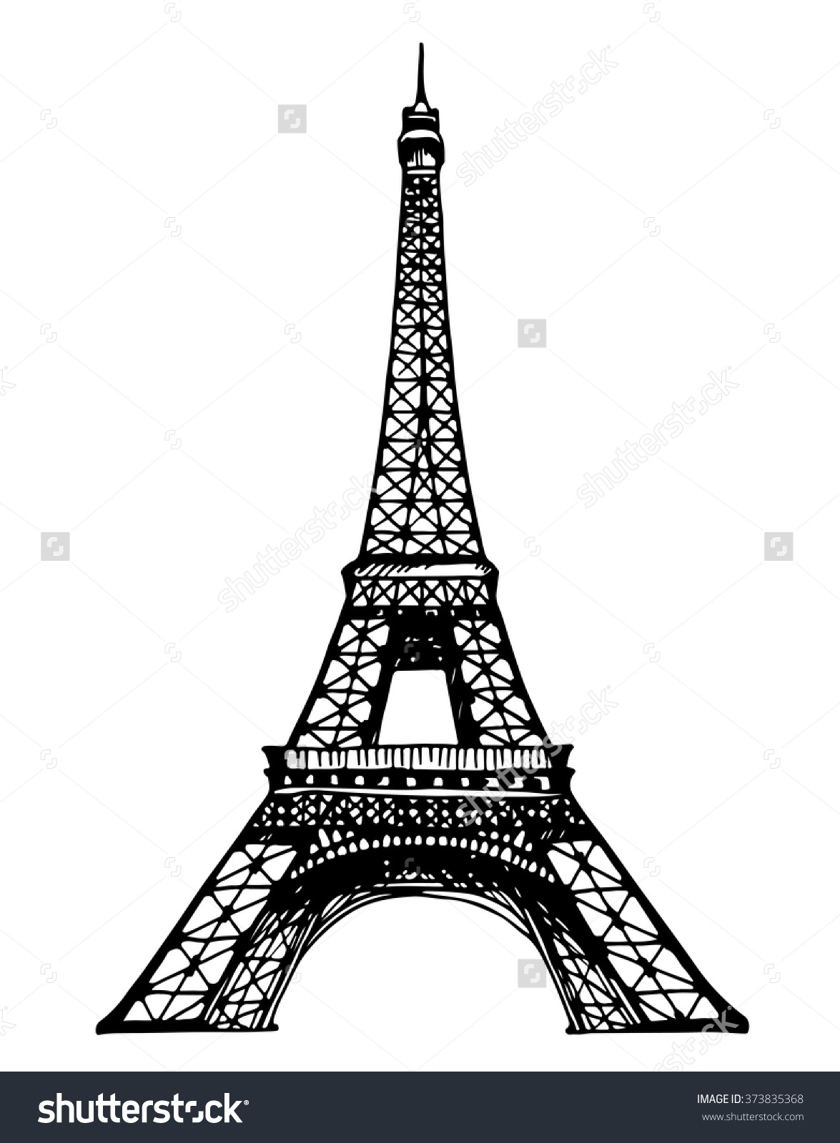 Eiffel Tower Pencil Sketch at PaintingValley.com | Explore collection ...