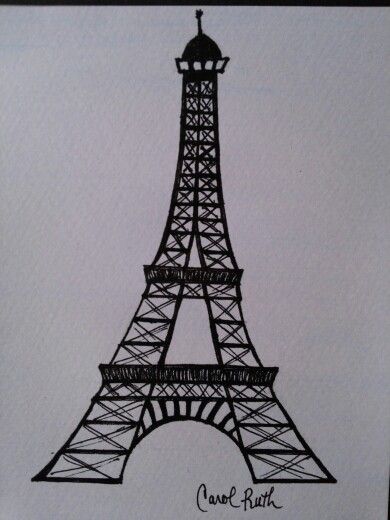 Drawing Easy Sketch Paris Tour Eiffel Eiffel Tower - Jameslemingthon Blog