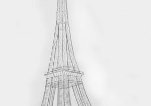 300x210 Pencil Sketch Eiffel Tower - Eiffel Tower Pencil Sketch