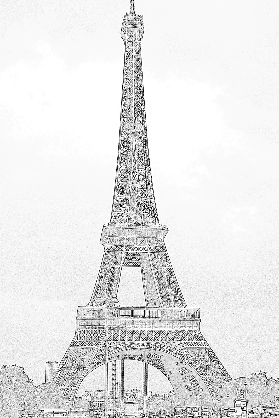 Eiffel Tower Pencil Sketch at Explore collection
