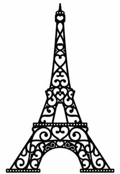 236x342 Eiffel Tower Silhouette Clipart Free Stock Photo - Eiffel Tower Simple Sketch