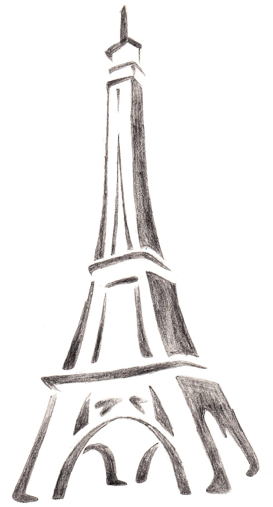 paris tour eiffel dessin simple