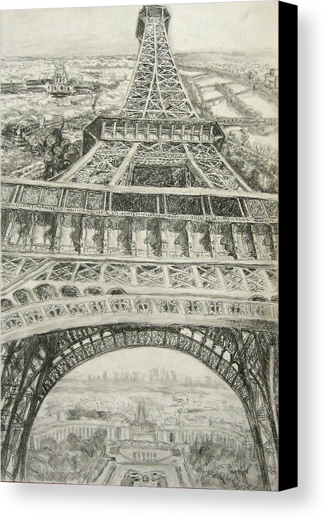 463x740 Eiffel Tower Sketch Canvas Print Canvas Art By Chris Ripley - Eiffel Tower Sketch