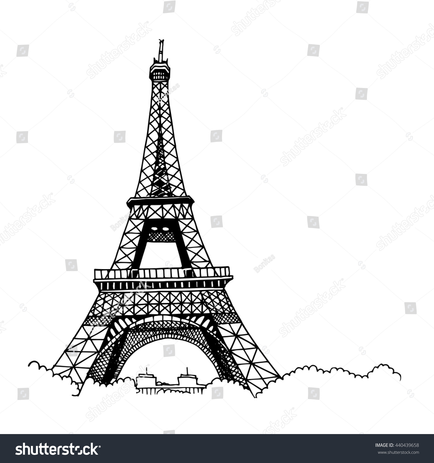 1500x1600 Simple Eiffel Tower Sketch Hand Drawn Eiffel Tower Simple Sketch - Eiffel Tower Sketch