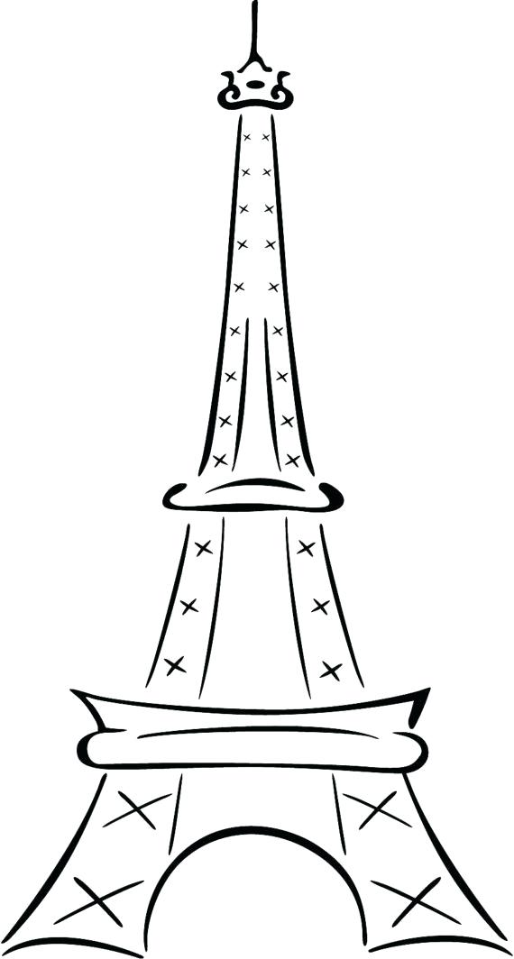 570x1064 Eiffel Tower Drawings Free Tower Drawing Simple Eiffel Tower - Eiffel Tower Sketch Black And White