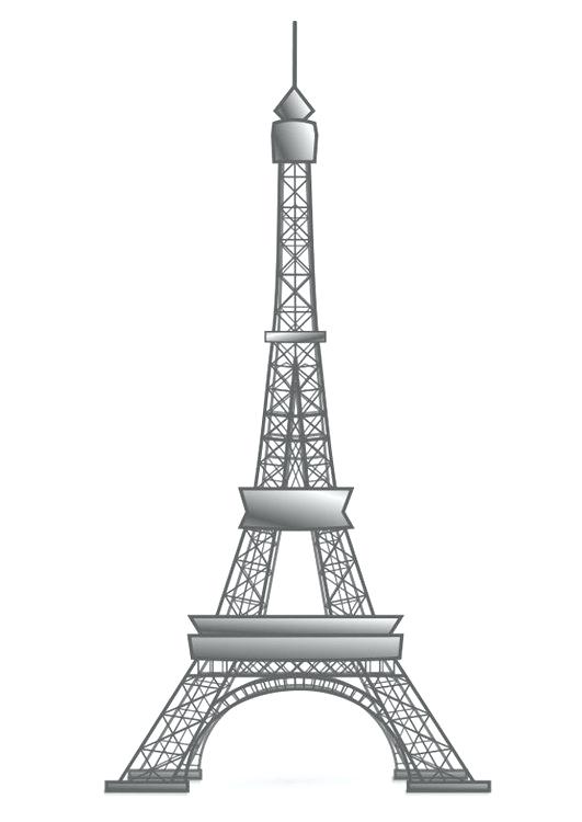 531x750 Eiffel Tower Drawings Free Coloring - Eiffel Tower Sketch Easy