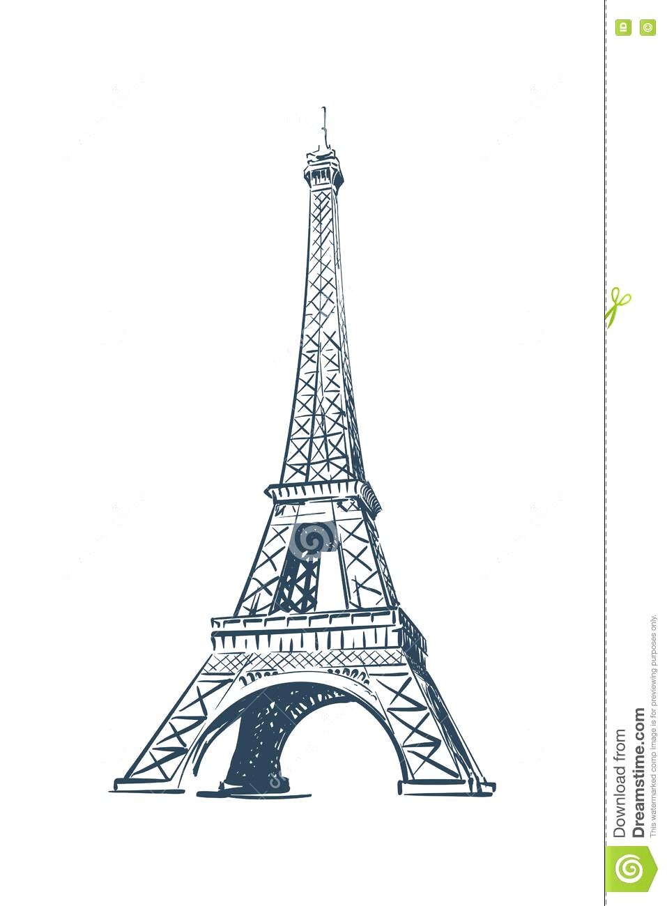 957x1300 Eiffel Tower Sketch - Eiffel Tower Sketch Easy