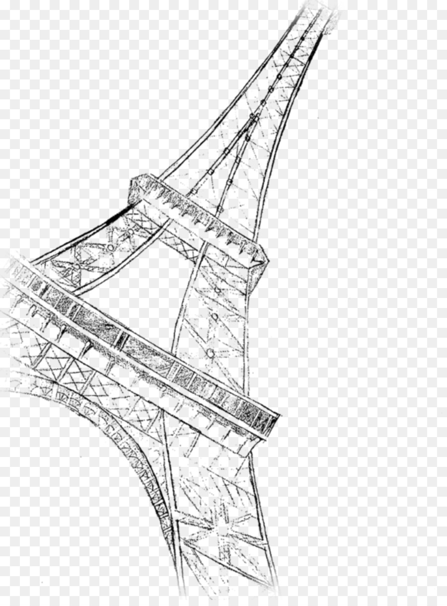 900x1220 Eiffel Tower Drawing Painting Line Art Sketch - Eiffel Tower Sketch Pictures
