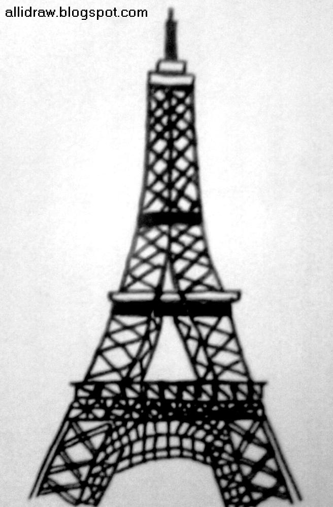 656x997 Eiffel Tower Painting - Eiffel Tower Sketch Pictures